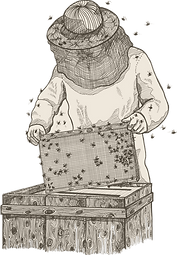 Beekeeper illustration